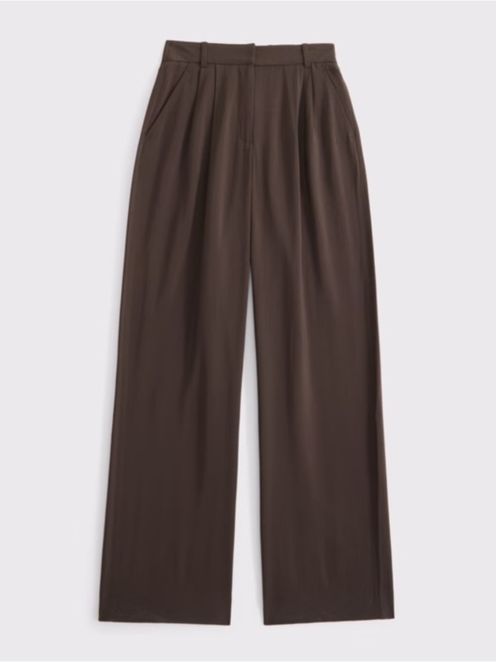 Abercrombie Sloane Wide-leg Trouser Pant Brown